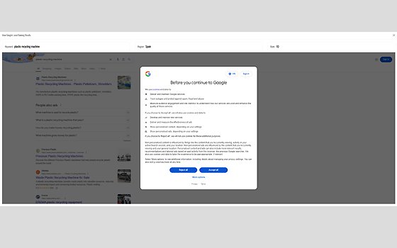 Keyword Ranking Diagnostics - View Real Search Results