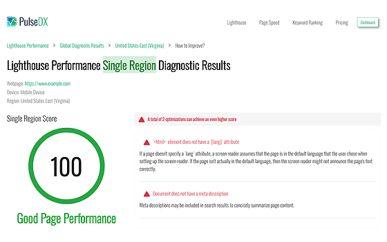 User Experience Diagnostics - Improvement Suggestions
